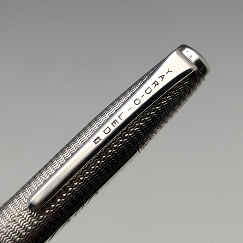 1964 British Yard O' Red Sterling Silver Push-Pull Pencil in Case